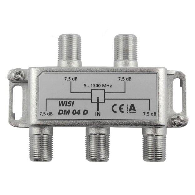 Wisi DM 04 D Verteiler 4-fach 75 dB