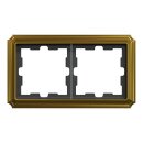 Merten MEG4020-4741 D-Antik Metallrahmen 2-fach 24k Gold