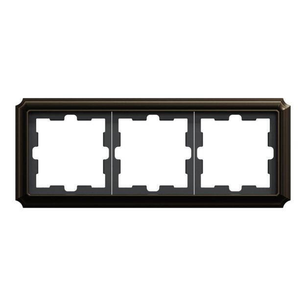 Merten MEG4030-4752 D-Antik Metallrahmen 3-fach Moccametallic