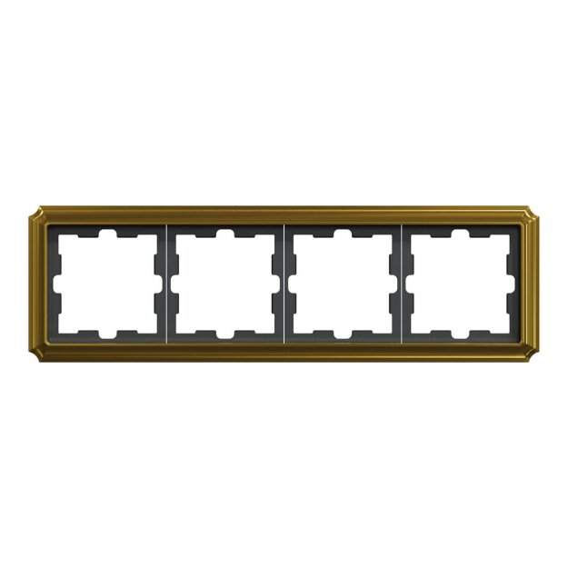 Merten MEG4040-4741 D-Antik Metallrahmen 4-fach 24k Gold
