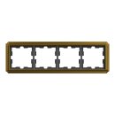 Merten MEG4040-4741 D-Antik Metallrahmen 4-fach 24k Gold