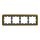 Merten MEG4040-4741 D-Antik Metallrahmen 4-fach 24k Gold
