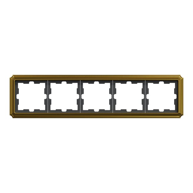 Merten MEG4050-4741 D-Antik Metallrahmen 5-fach 24k Gold