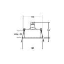 Brumberg 0063.60 Einbaustrahler GX5,3 50 W 60 12V AC...