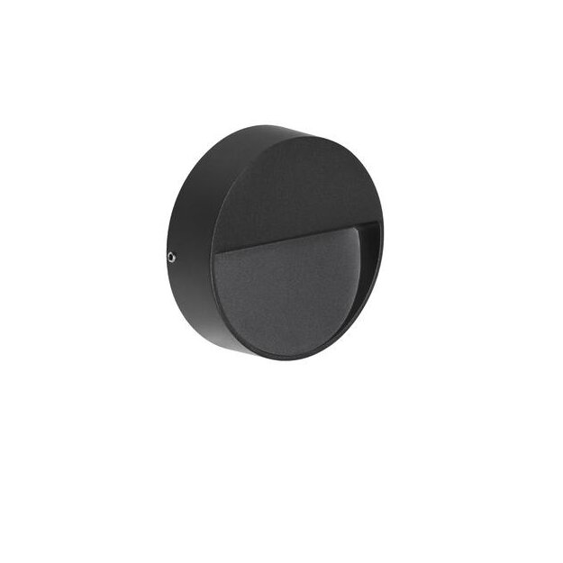 Brumberg 10170183 MARK LED-Wandanbauleuchte IP65 3000K Rund Strukturschwarz