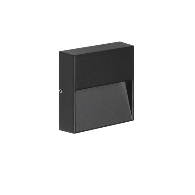 Brumberg 10171183 MARK LED-Wandanbauleuchte IP65 3000K Eckig Strukturschwarz