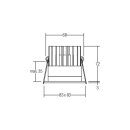 Brumberg 12036403 LED-Einbaudownlight ALTERO-S...