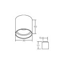 Brumberg 12042173 LED-Anbauleuchte 230V AC 9,5+1,5W 3000K...