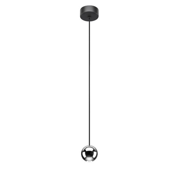 Brumberg 12119823 LED-Pendelleuchte 230V AC 4,5W 3000K Strukturschwarz / Chrom