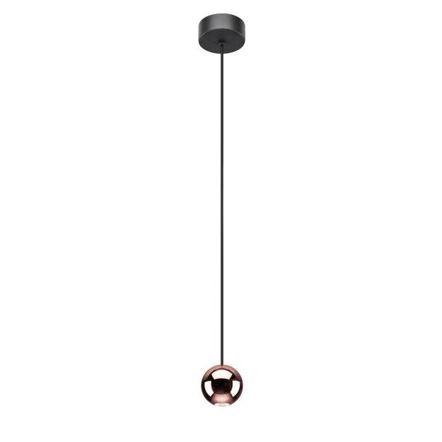 Brumberg 12119893 LED-Pendelleuchte 230V AC 4,5W 3000K Strukturschwarz / Rosé gold