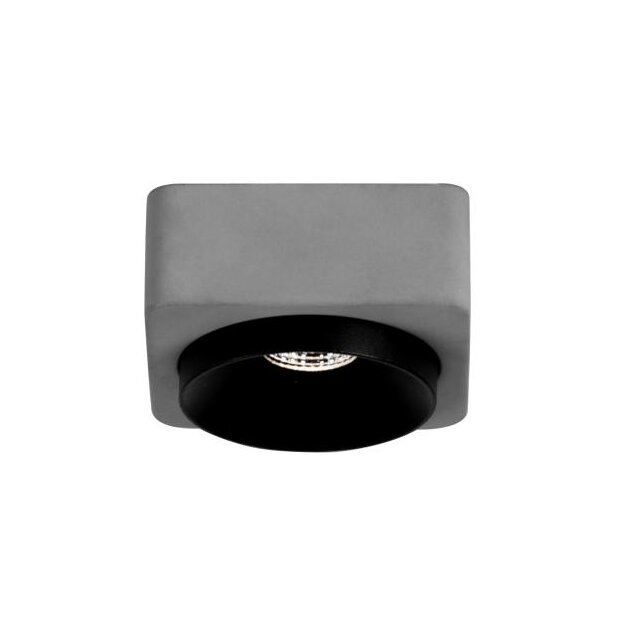 Brumberg 12219733 LED-Einbaudownlight KONKRET Beton / Strukturschwarz