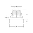 Brumberg 12225003 LED-Einbaudownlight KEGON Transparent...