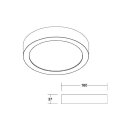 Brumberg 12245073 LED-Anbaupanel 230V AC 18W 3000K Weiß