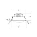 Brumberg 12383683 LED-Einbaustrahler 350mA 7W 3000K...