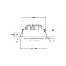 Brumberg 12385683 LED-Einbaustrahler 350mA 7W 3000K...