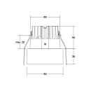 Brumberg 12391173 LED-Einbaudownlight IMPLEMENT...