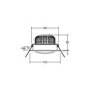 Brumberg 12395083 LED-Einbaustrahler 350mA 12W 3000K Schwarz