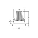 Brumberg 12444253 LED-Einbaustrahler 350mA 12W dim2warm...