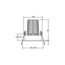 Brumberg 12446073 LED-Einbaustrahler 350mA 12W dim2warm...