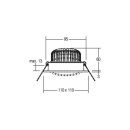 Brumberg 12492083 LED-Einbaustrahler 350mA 12W dim2warm...