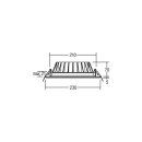 Brumberg 12529074 LED-Einbaudownlight BOWL MAXI Weiß