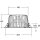 Brumberg 12552174 LED-Einbaudownlight KACIE MIDI Strukturweiß