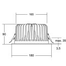 Brumberg 12570174 LED-Einbaudownlight KACIE MINI...