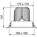 Brumberg 12583183 LED-Einbaurichtstrahler 230V AC 40W 3000K Strukturschwarz