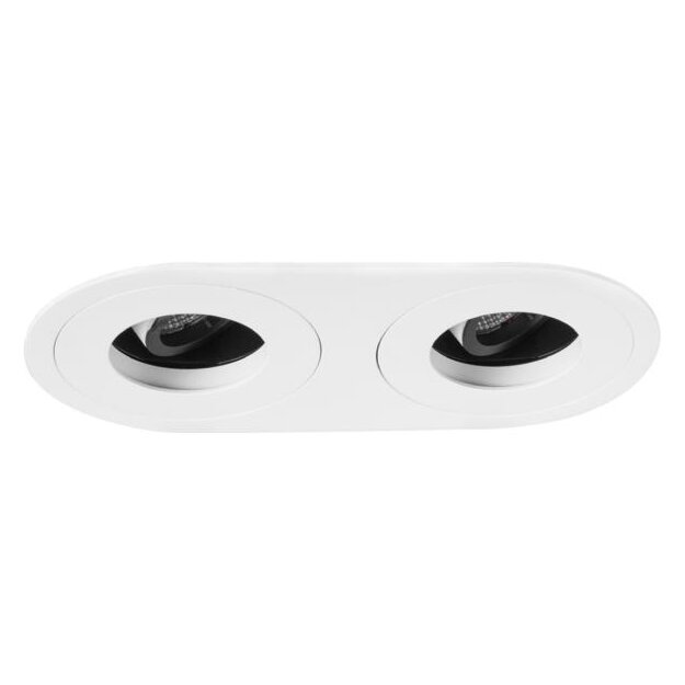 Brumberg 12613173 LED-Einbaustrahler 350mA 2x12,2W 3000K Strukturweiß