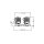 Brumberg 12618173 LED-Einbaustrahler 350mA 2x12,2W 3000K Strukturweiß