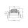 Brumberg 13127173 LED-Einbaustrahler 350mA 6W 3000K Strukturweiß