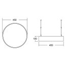 Brumberg 13605163 LED-Pendel-Flächenleuchte 3000K...