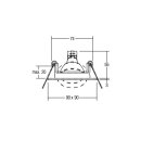 Brumberg 20355150 Einbaustrahler 12V AC GX5,3 max. 50W...