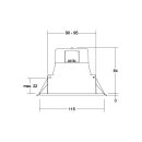 Brumberg 32026073 LED-Einbaudownlight ZULO MICRO Weiß