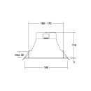 Brumberg 32028073 LED-Einbaudownlight ZULO MIDI Weiß