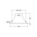 Brumberg 32029073 LED-Einbaudownlight ZULO MAXI Weiß