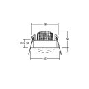 Brumberg 33353023 LED-Einbaustrahler 230V AC 6W 3000K...