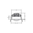 Brumberg 33355643 LED-Einbaustrahler 230V AC 6W 3000K...
