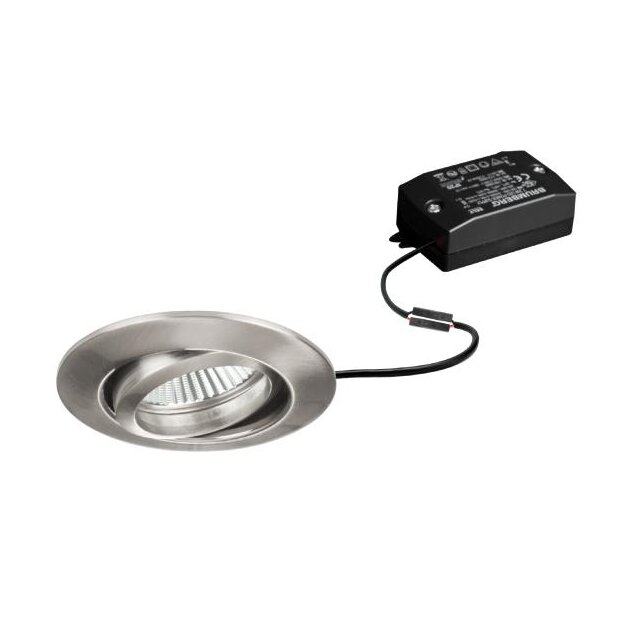 Brumberg 38141153 LED-Einbaustrahler 230V AC 6W 3000K Nickel matt
