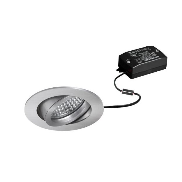Brumberg 38143253 LED-Einbaustrahler 230V AC 6W 3000K Alu matt