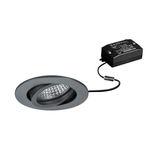 Brumberg 38143643 LED-Einbaustrahler 230V AC 6W 3000K Titan matt