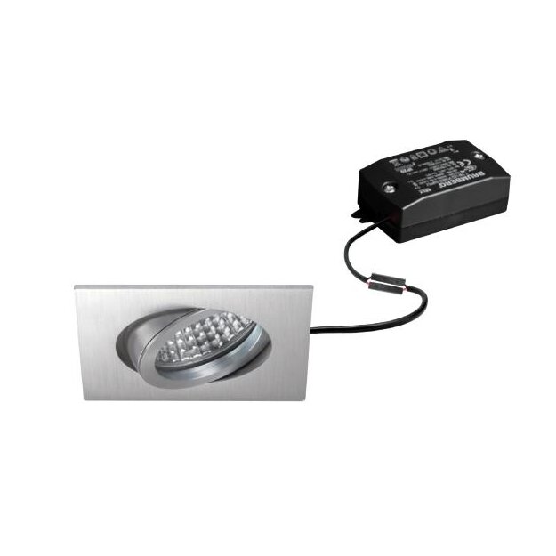 Brumberg 38144253 LED-Einbaustrahler 230V AC 6W 3000K Alu matt