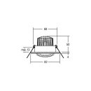 Brumberg 38180033 LED-Einbaustrahler 230V AC 6W 3000K...