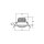 Brumberg 38180033 LED-Einbaustrahler 230V AC 6W 3000K Chrom matt