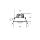 Brumberg 38187253 LED-Einbaustrahler 230V AC 6W 3000K...
