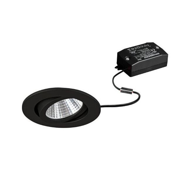 Brumberg 38261083 LED-Einbaustrahler 230V AC 7W 2700K Schwarz