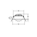 Brumberg 38261643 LED-Einbaustrahler 230V AC 7W 2700K...