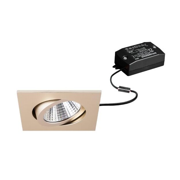 Brumberg 38262633 LED-Einbaustrahler 230V AC 7W 2700K Champagner matt