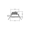Brumberg 38303033 LED-Einbaustrahler 230V AC 6W 3000K...