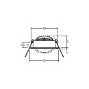 Brumberg 38363153 LED-Einbaustrahler 230V AC 6W 3000K...